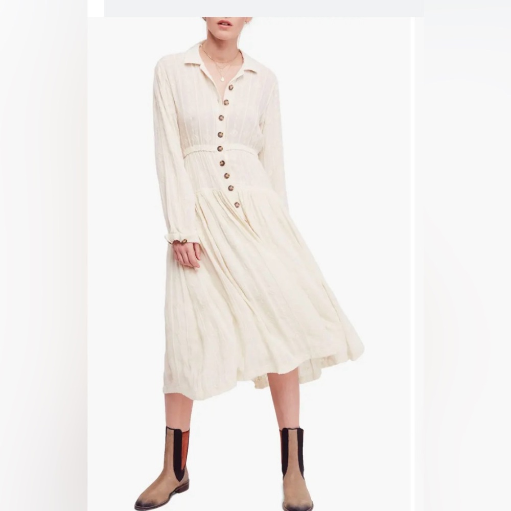 🆕 Free People Diamond Head Midi Dress. Size Medium. NWT